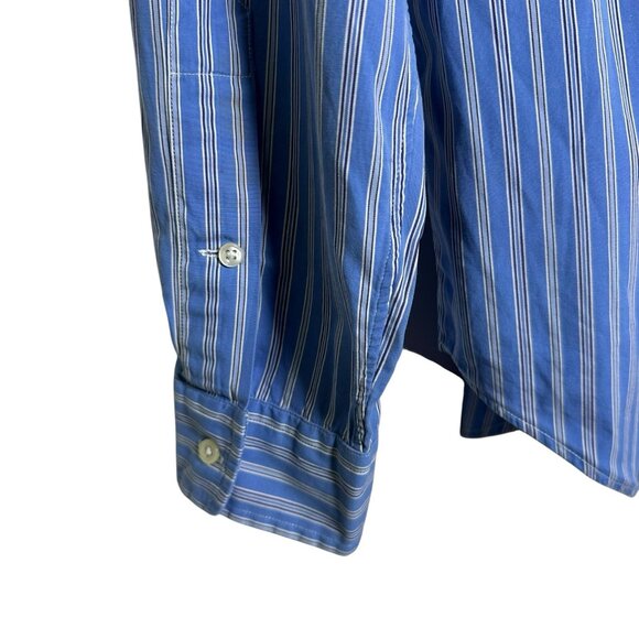 Ralph Lauren Shirt Men's Size Medium Blue Classic Fit Long Sleeve Button Down - Picture 7 of 9